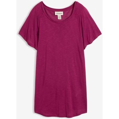 bonprix Flammgarn-Shirt mit Flügelärmeln lila 40 bonprix Flammgarn-Shirt mit Flügelärmeln lila 40