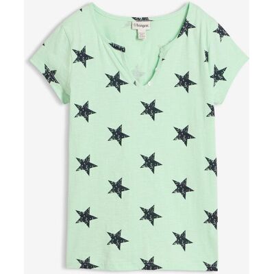 bonprix Shirt mit Sternen grün 40 bonprix Shirt mit Sternen grün 40
