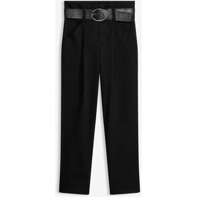 bonprix Bundfaltenhose aus Baumwolle schwarz 40 bonprix Bundfaltenhose aus Baumwolle schwarz 40