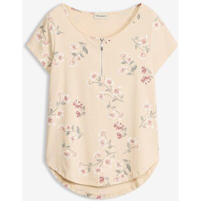 bonprix Tunika-Shirt in Loose-Fit beige 40 bonprix Tunika-Shirt in Loose-Fit beige 40