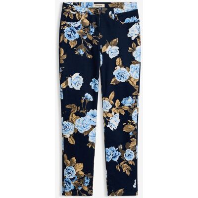 bonprix 7/8-Stretch-Hose aus Baumwolle blau 46 bonprix 7/8-Stretch-Hose aus Baumwolle blau 46
