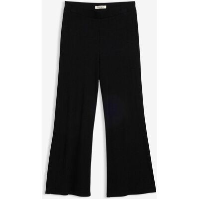 bonprix Verkürzte Ripp-Leggings aus Viskosemix schwarz 52 bonprix Verkürzte Ripp-Leggings aus Viskosemix schwarz 52