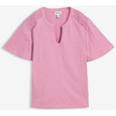 bonprix Tunika-Shirt aus reiner Bio-Baumwolle rosa 40 bonprix Tunika-Shirt aus reiner Bio-Baumwolle rosa 40