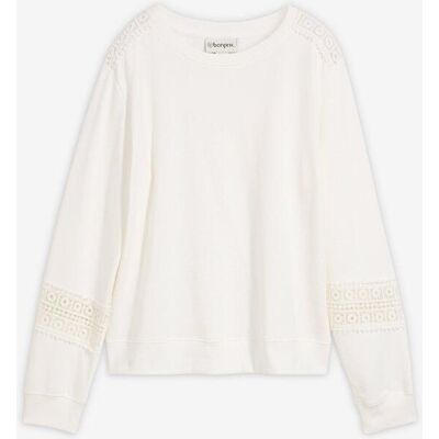 bonprix Sweatshirt weiß 44 bonprix Sweatshirt weiß 44
