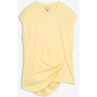 bonprix Shirt mit asymmetrischem Saum aus Viskose-Mix gelb 36 bonprix Shirt mit asymmetrischem Saum aus Viskose-Mix gelb 36