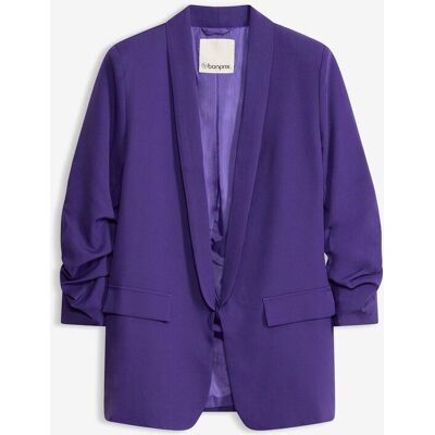 bonprix Blazer mit Raffung lila 48 bonprix Blazer mit Raffung lila 48