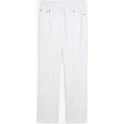 bonprix Twill Treggings aus elastischem Baumwoll-Mix weiß 46 bonprix Twill Treggings aus elastischem Baumwoll-Mix weiß 46