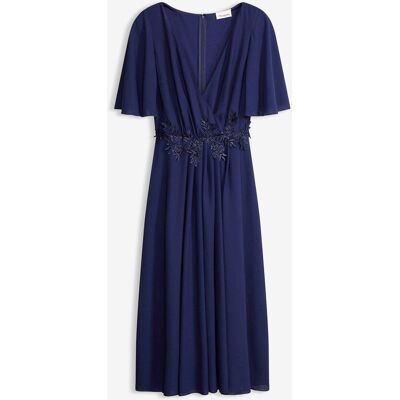 bonprix Cocktailkleid mit Spitzen-Applikation blau 38 bonprix Cocktailkleid mit Spitzen-Applikation blau 38