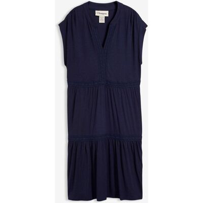 bonprix Tunika-Kleid aus softem Viskose-Mix blau 52 bonprix Tunika-Kleid aus softem Viskose-Mix blau 52