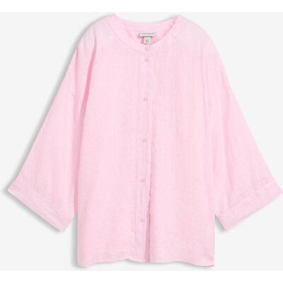 bonprix Oversize-Bluse aus reinem Leinen rosa 36 bonprix Oversize-Bluse aus reinem Leinen rosa 36
