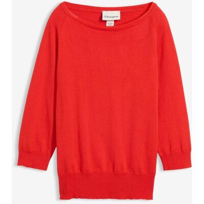 bonprix Pullover mit Seidenanteil rot 52 bonprix Pullover mit Seidenanteil rot 52