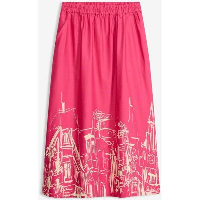 bonprix Midirock aus reiner Bio-Baumwolle pink 40 bonprix Midirock aus reiner Bio-Baumwolle pink 40