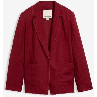 bonprix Blazer aus reinem Leinen rot 40 bonprix Blazer aus reinem Leinen rot 40