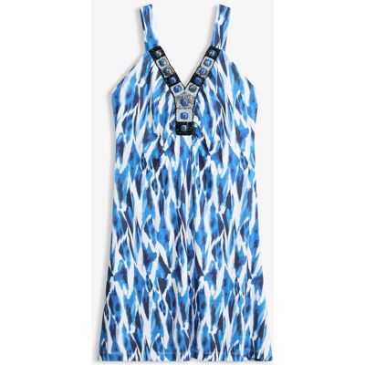 bonprix Jerseykleid in A-Linie blau 40 bonprix Jerseykleid in A-Linie blau 40