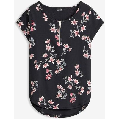bonprix Tunika-Shirt in Loose-Fit schwarz 40 bonprix Tunika-Shirt in Loose-Fit schwarz 40