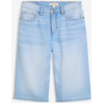 bonprix Leichte Jeans-Bermuda Mid Waist blau 50 bonprix Leichte Jeans-Bermuda Mid Waist blau 50