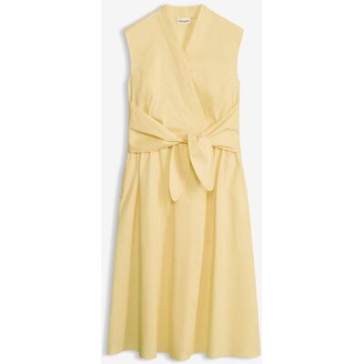 bonprix Kleid mit Bindedetail gelb 40 bonprix Kleid mit Bindedetail gelb 40