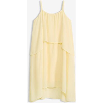 bonprix Vokuhila-Kleid aus Chiffon gelb 36 bonprix Vokuhila-Kleid aus Chiffon gelb 36