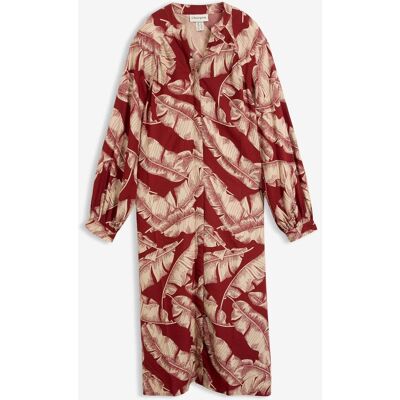 bonprix Kaftan-Kleid aus fließender Viskose rot 52 bonprix Kaftan-Kleid aus fließender Viskose rot 52