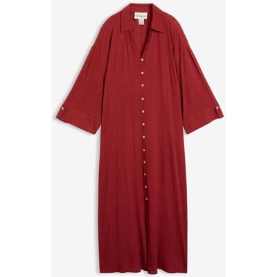 bonprix Kaftan-Kleid aus fließender Viskose rot 40 bonprix Kaftan-Kleid aus fließender Viskose rot 40