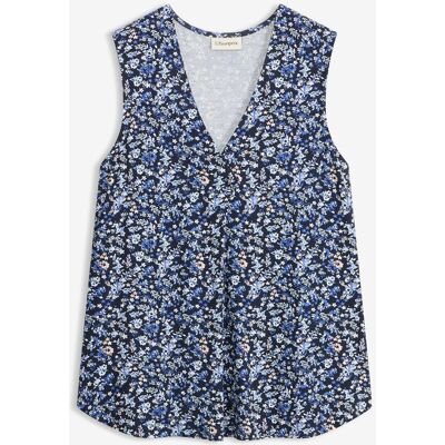 bonprix Top aus Viskose-Mix blau 48 bonprix Top aus Viskose-Mix blau 48