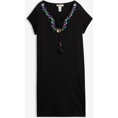 bonprix Flammgarn-Jerseykleid aus reiner Baumwolle schwarz 44 bonprix Flammgarn-Jerseykleid aus reiner Baumwolle schwarz 44