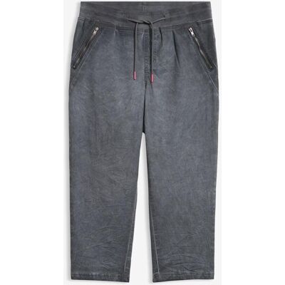 bonprix 3/4-Hose mit Kontrast-Bindeband grau 44 bonprix 3/4-Hose mit Kontrast-Bindeband grau 44