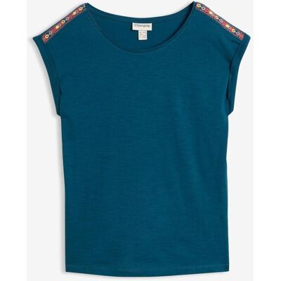 bonprix T-Shirt aus reiner Bio-Baumwolle petrol 36 bonprix T-Shirt aus reiner Bio-Baumwolle petrol 36