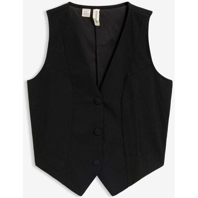bonprix Anzugweste aus fester Interlock-Qualität schwarz 36 bonprix Anzugweste aus fester Interlock-Qualität schwarz 36