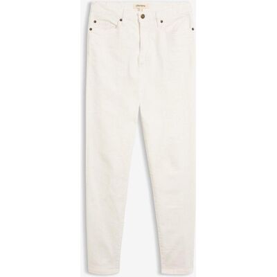 bonprix Mom Jeans Mid Waist, long weiß 52 bonprix Mom Jeans Mid Waist, long weiß 52