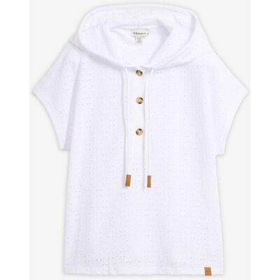 bonprix Kapuzen-Henleyshirt weiß 40 bonprix Kapuzen-Henleyshirt weiß 40