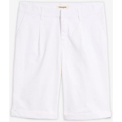 bonprix Stretch-Bermuda weiß 34 bonprix Stretch-Bermuda weiß 34
