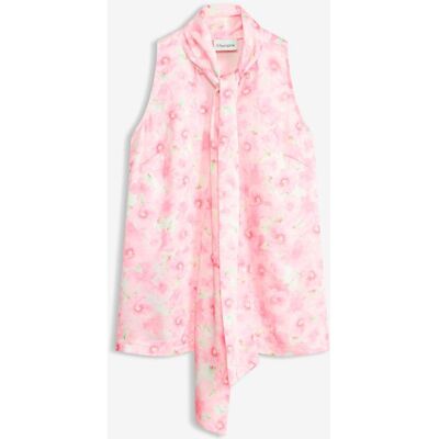 bonprix Schlupfbluse aus glänzendem Satin mit Bindedetail rosa 46 bonprix Schlupfbluse aus glänzendem Satin mit Bindedetail rosa 46