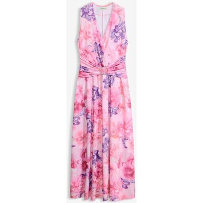 bonprix Maxikleid aus feinem Jersey mit Accessoir-Detail rosa 40 bonprix Maxikleid aus feinem Jersey mit Accessoir-Detail rosa 40
