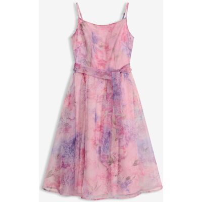bonprix Midikleid aus zartem Tüll mit Bindeband weiß 46 bonprix Midikleid aus zartem Tüll mit Bindeband weiß 46