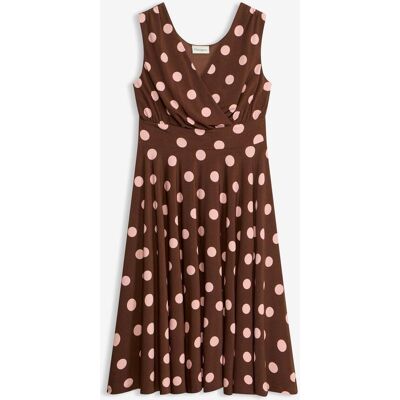 bonprix Shirtkleid mit Punkten braun 52 bonprix Shirtkleid mit Punkten braun 52