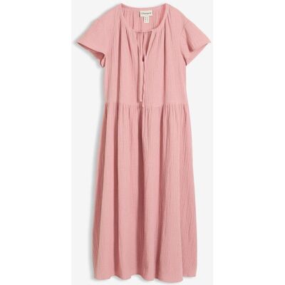 bonprix Baumwoll-Midikleid aus weichem Musselin rosa 54 bonprix Baumwoll-Midikleid aus weichem Musselin rosa 54