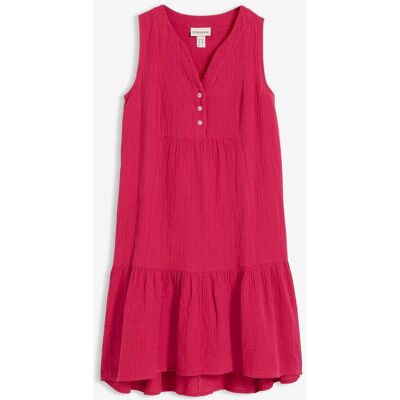 bonprix Baumwoll-Midikleid aus luftigem Musselin pink 42 bonprix Baumwoll-Midikleid aus luftigem Musselin pink 42