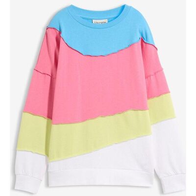 bonprix Sweatshirt aus weichem Baumwoll-Mix pink 48 bonprix Sweatshirt aus weichem Baumwoll-Mix pink 48