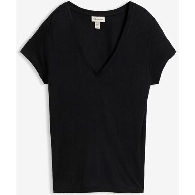 bonprix T-Shirt aus softer Viskose schwarz 32 bonprix T-Shirt aus softer Viskose schwarz 32