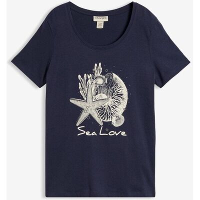 bonprix T-Shirt Sea Love blau 36 bonprix T-Shirt Sea Love blau 36