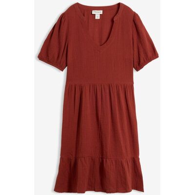bonprix Oversized-Kleid aus Baumwoll-Musselin braun 38 bonprix Oversized-Kleid aus Baumwoll-Musselin braun 38