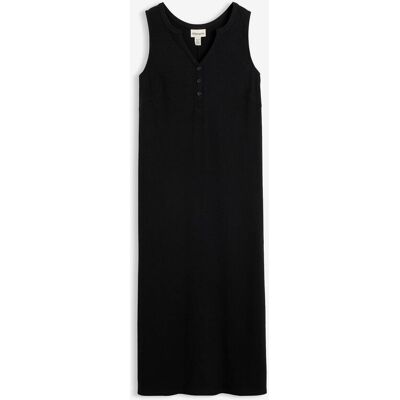 bonprix Jerseykleid aus schwerem Viskose-Mix in Ripp-Optik schwarz 52 bonprix Jerseykleid aus schwerem Viskose-Mix in Ripp-Optik schwarz 52