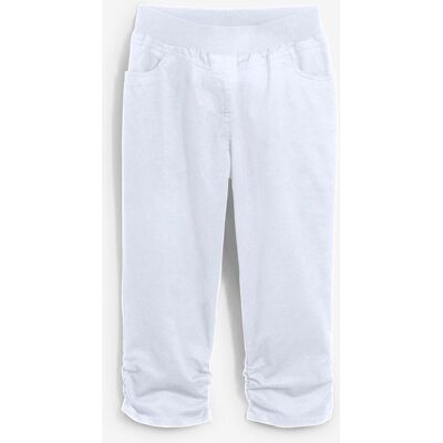 bonprix Capri-Hose aus Baumwoll-Mix weiß 40 bonprix Capri-Hose aus Baumwoll-Mix weiß 40