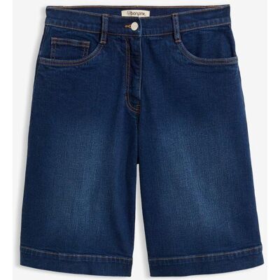 bonprix Jeans-Bermuda Mid Waist mit Bio-Baumwolle blau 38 bonprix Jeans-Bermuda Mid Waist mit Bio-Baumwolle blau 38