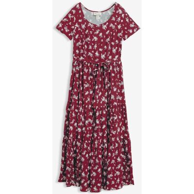 bonprix Kleid mit kurzen Ärmeln rot 44 bonprix Kleid mit kurzen Ärmeln rot 44
