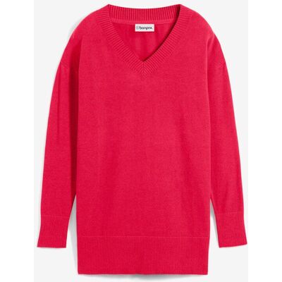 bonprix Long-Pullover rot 40 bonprix Long-Pullover rot 40