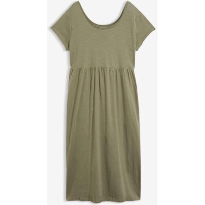 bonprix Midikleid aus reiner Bio-Baumwolle grün 36 bonprix Midikleid aus reiner Bio-Baumwolle grün 36