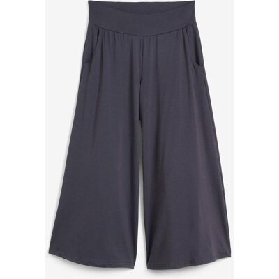 bonprix Loungewear Culotte mit weitem Bein blau 52 bonprix Loungewear Culotte mit weitem Bein blau 52