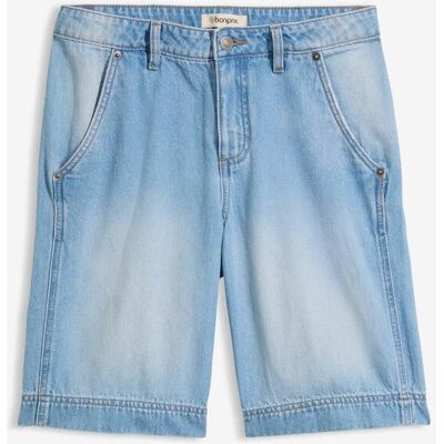 bonprix Leichte Jeans-Bermuda Mid Waist blau 48 bonprix Leichte Jeans-Bermuda Mid Waist blau 48